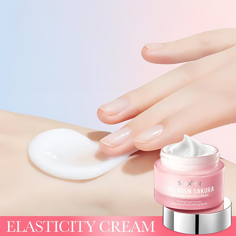 Collagen Sakura Firming Elasticity Face Cream,Moisturizing the Skin,Increase Facial Skin Elasticity