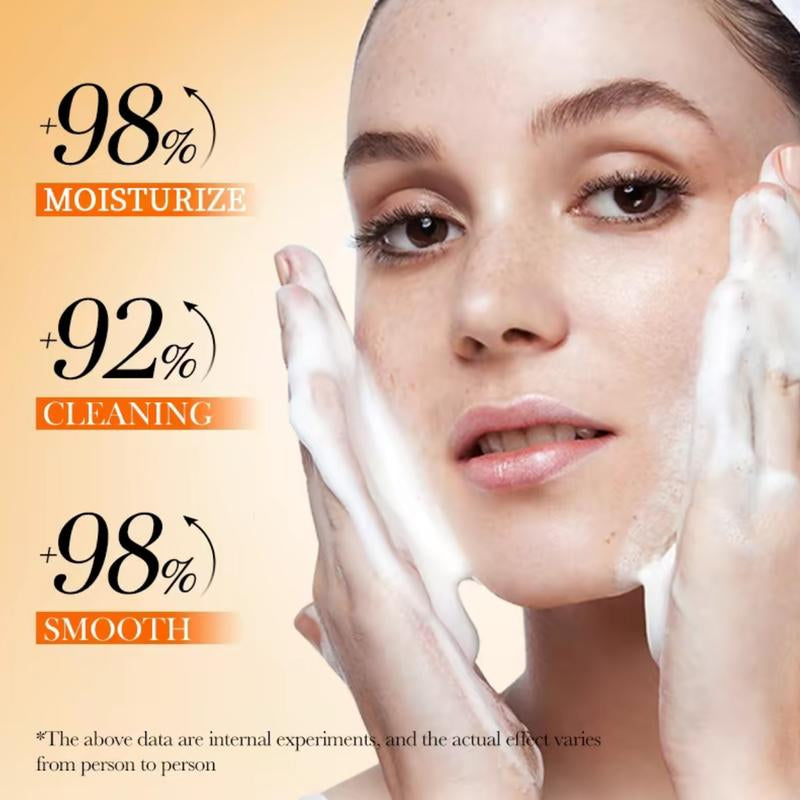 【BUY 1 GET 2 Free】Korean Facial Cleanser for Sebum Control & Repair -5X Vitamin C Face Wash with Niacinamide - Gentle Cleaning Moisturizing, 3.52 Oz