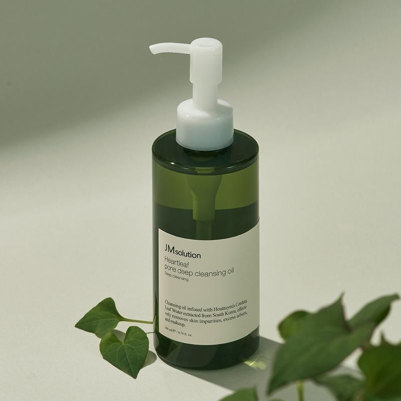 HEARTLEAF PORE DEEPCLEANSING Oil，Daily Cleansing Oil for All Skin Type，Removes Skin Impuritiesexcess Sebum and Makeup，Strengthens Skinmoisture Barrier